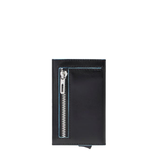 Piquadro Porta Carte Sliding System Blue Square Nero - 2 Piquadro Porta Carte Sliding System Blue Square Nero - 2