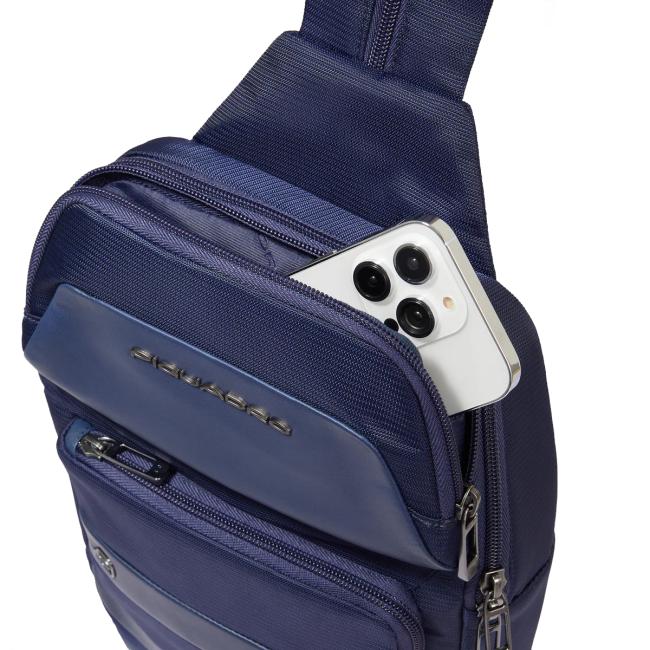 Piquadro Monospalla Nevet Blu - 7