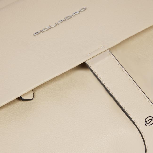 Piquadro Cartella Than Porta PC 14&quot; Beige - 4