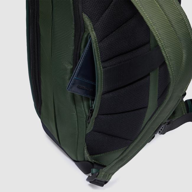 Piquadro Zaino PQ-Eath Porta PC 14&quot; Verde - 7