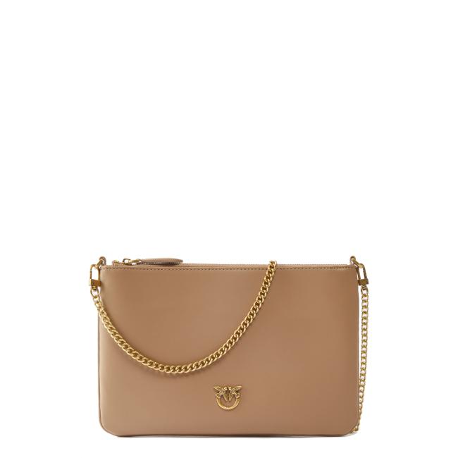 Pinko Pochette Flat Classic Biscotto Zenzero Antique Gold - 1