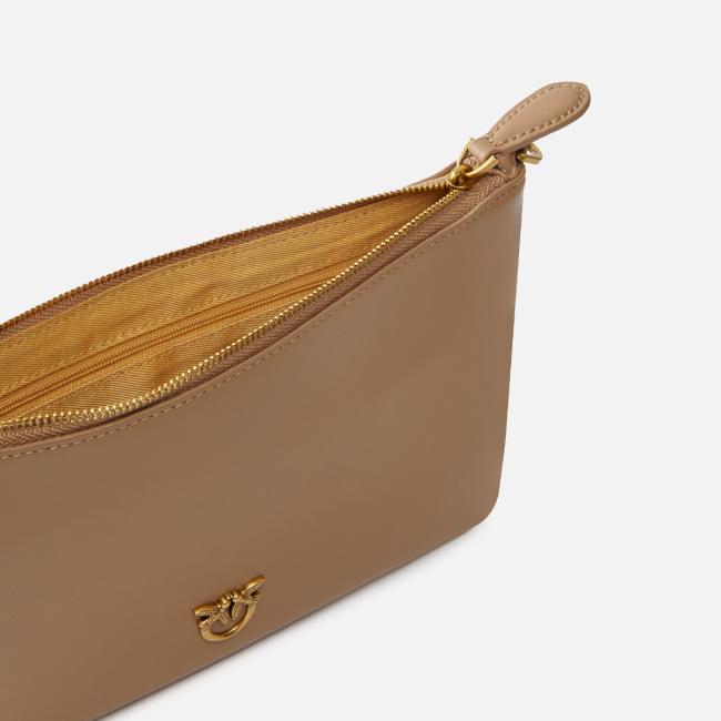 Pinko Pochette Flat Classic Biscotto Zenzero Antique Gold - 4
