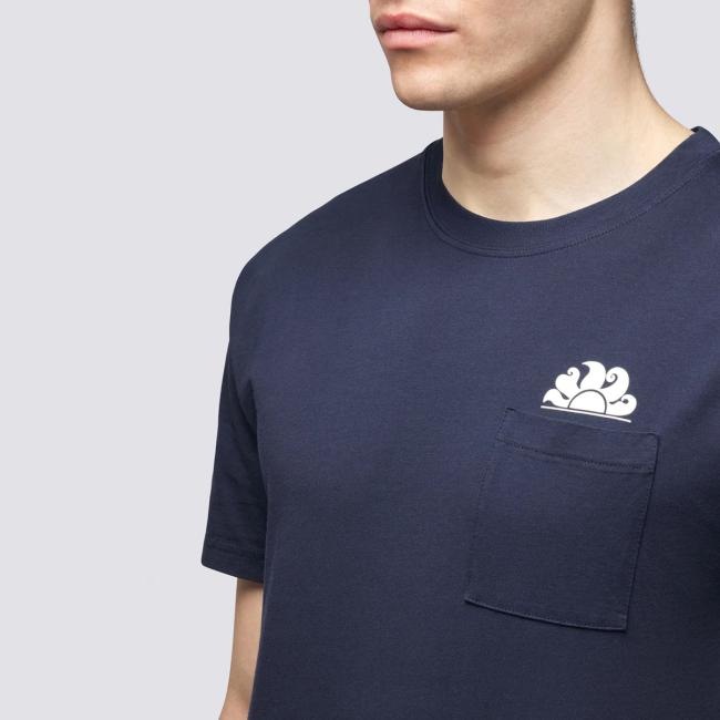 SUND T-Shirt con taschino Navy - 4 SUND T-Shirt con taschino Navy - 4