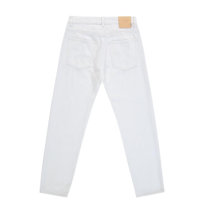 Tela Genova Jeans Italo 5 tasche Bianco Ottico - 2 Tela Genova Jeans Italo 5 tasche Bianco Ottico - 2