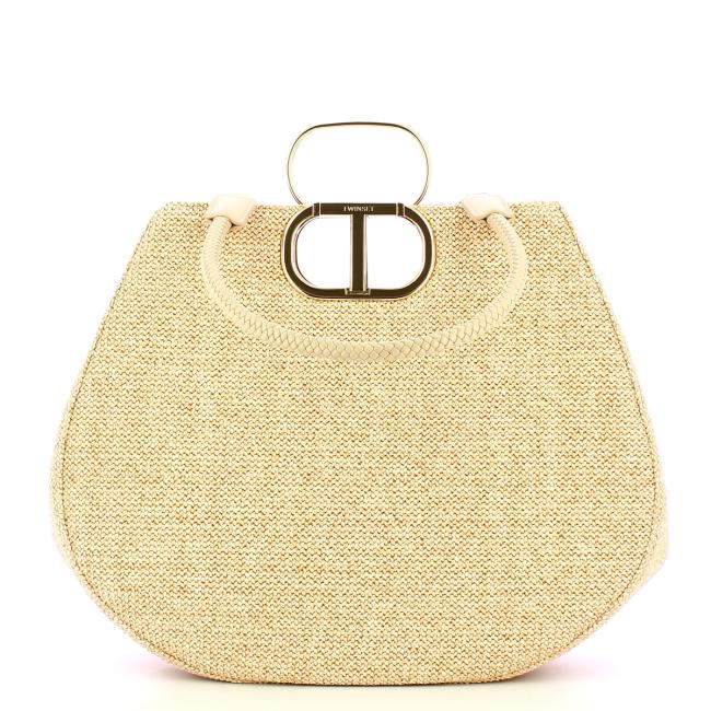 Twinset Tote Grande Lila Paglia - 3