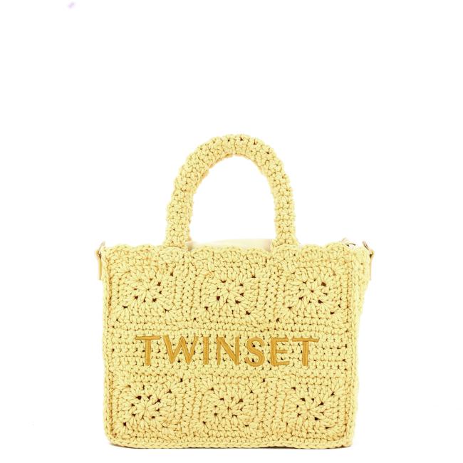 Twinset Shopping Bag piccola Bohemienne Pale Yellow - 1