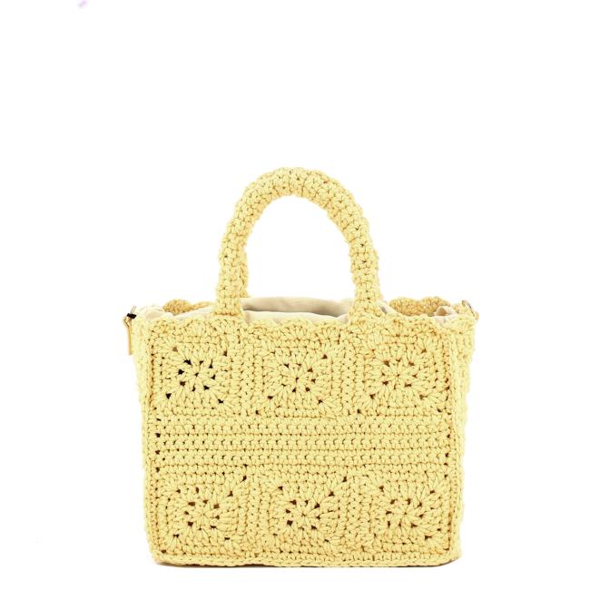 Twinset Shopping Bag piccola Bohemienne Pale Yellow - 3