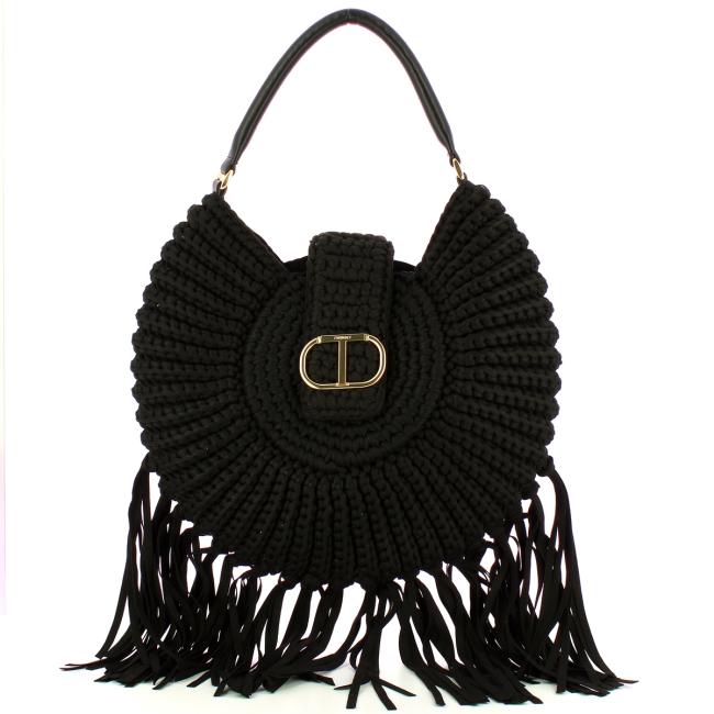Twin Set Borsa a spalla La Coquillette grande Nero - 1