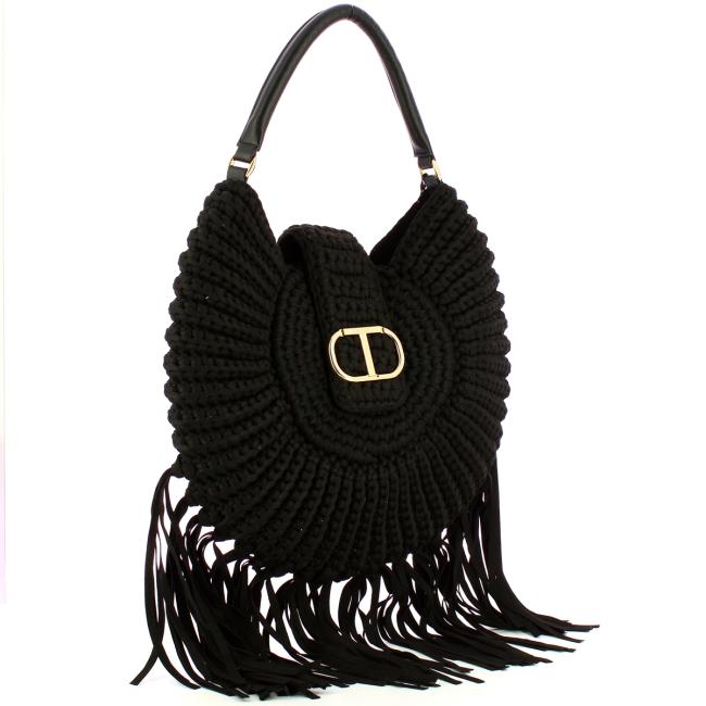Twin Set Borsa a spalla La Coquillette grande Nero - 2