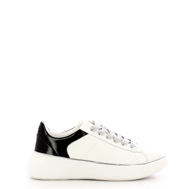 Twinset Sneakers in pelle Oval T Bic. Ottico Nero - 1