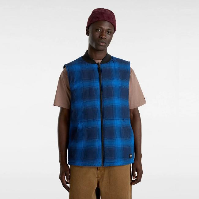 VANS Gilet reversibile Talbot Black True Blue - 5