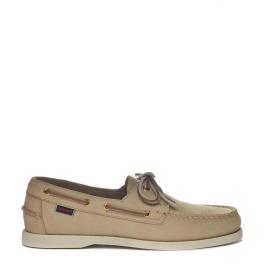 Scarpa da barca Portland Nubuck Beige Camel Beige