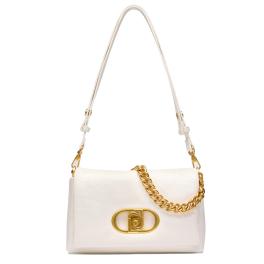 Borsa a spalla LaPuffy piccola Off White - 1