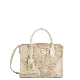 Alviero Martini 1a Classe Borsetta a mano Sand Safari Geo Rafia - 1
