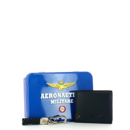 Aeronautica Militare Cofanetto con Portafoglio e Portachiavi - 1
