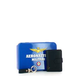 Aeronautica Militare Cofanetto con Portafoglio e Portachiavi - 1