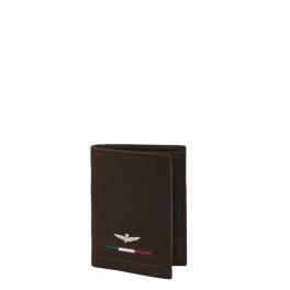 Aeronautica Militare Porta carte di credito Fighter in pelle - 1