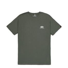 Alpha Industries T-Shirt Basic T Small Logo Dark Olive - 1