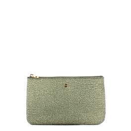 Borbonese Bustina Portadocumenti in Nylon Riciclato Clay Grey - 1