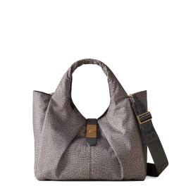 Borbonese Shopper Cortina Medium Clay Grey - 1