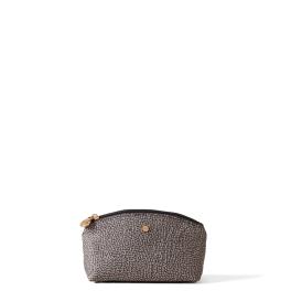 Borbonese Busta Small in tessuto riciclato Clay Grey - 1