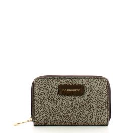 Borbonese Portafoglio Medium Zip Around Tortora Marrone - 1