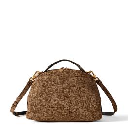Borbonese Borsa a mano Sexy Bag Small in camoscio OP Naturale - 1