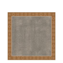 Borbonese Foulard OP Logo Outline 90x90 Caramello OP Naturale - 1