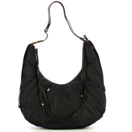 Borbonese Borsa Hobo Medium Dark Black - 1
