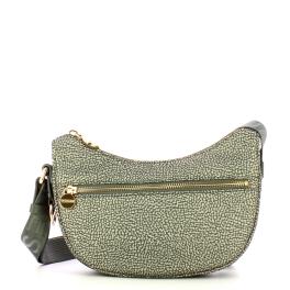 Borbonese Mini Borsa Luna Bag con taschino Clay Grey - 1