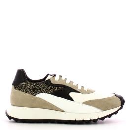 Borbonese Sneakers Beige Bianco OP Naturale - 1