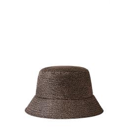 Borbonese Cappello da Pescatore in tessuto OP Naturale Nero - 1