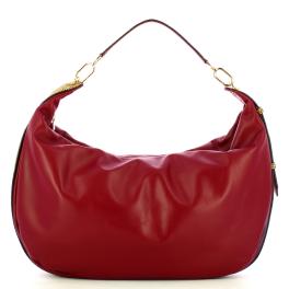 Borbonese Hobo Bag Oyster Large Borgogna OP Naturale - 1