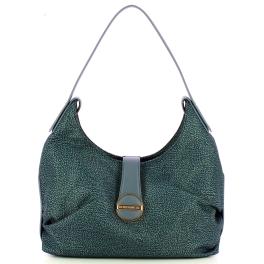 Borbonese Borsa a spalla Eclipse Hobo Medium Denim - 1