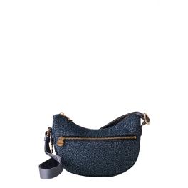 Borbonese Luna Denim Recycled Nylon Minibag with pocket - 1