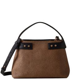 Borbonese Borsa a mano Armor Medium OP Naturale Nero - 1