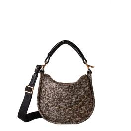 Borbonese Hobo Horseback Small OP Naturale Nero - 1