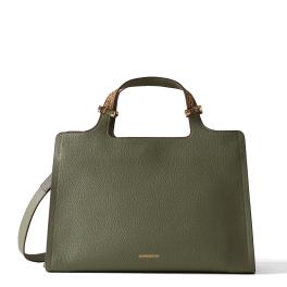 Borbonese Bauletto Bolt Medium Oliva OP Naturale - 1
