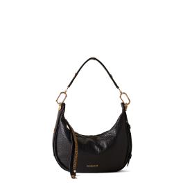 Borbonese Hobo Bag Oyster Petite in pelle Nero - 1