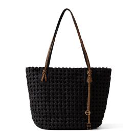 Borbonese Shopping Bag La Nido Large Nero OP Naturale - 1