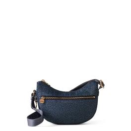 Borbonese Mini Borsa Luna Bag con taschino Blu - 1