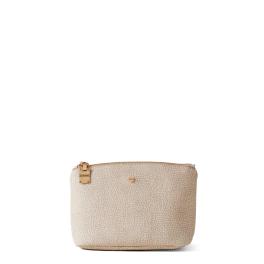 Borbonese Beauty Case Medium in tela rivestita Sabbia - 1
