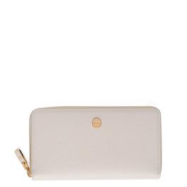 Borbonese Portafoglio RFID in pelle Zip Around Chantilly Cream - 1