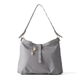 Borbonese Borsa a spalla Hobo Medium Cloud - 1