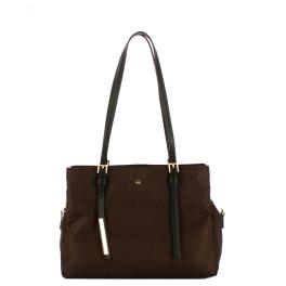 Borbonese Borsa a spalla Medium Testa Moro Nero - 1