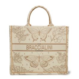 Braccialini Borsa a mano Queen grande Farfalle - 1