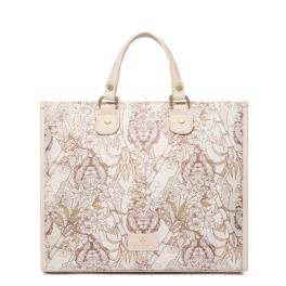 Braccialini Borsa a mano Jacquard Beige - 1
