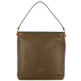 Coccinelle Hobo Bag Lea Coffee Kale Green - 1
