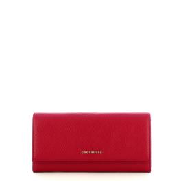 Coccinelle Portafoglio Metallic Soft Sangria - 1