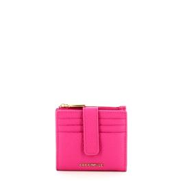 Coccinelle Porta Tessere Metallic Soft Small New Fucsia - 1